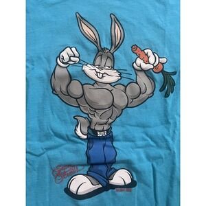 Superfresh Limited Edition Bugs Bunny Bodybuilder Graphic‎ Tee  Size XL